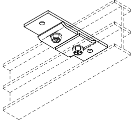 Black Ceiling Hanger #311B
