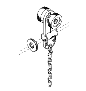 Single Carrier, 6" Trim Chain #401-6 Single Carrier, 6" Trim Chain #401-6