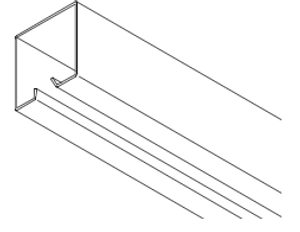 Black 20' Steel Track #410S-20B Black 20' Steel Track #410S-20B