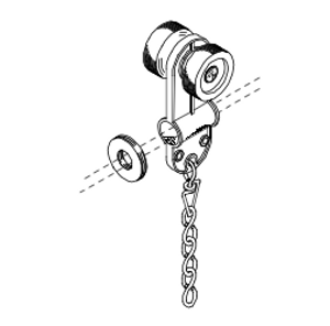 Black Single Carrier, 6" Trim Chain #401B-6 Black Single Carrier, 6" Trim Chain #401B-6