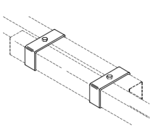Black Overlap Clamp #105B