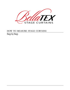 How to Measure Stage Curtains How to Measure Stage Curtains