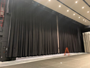 Rental Curtain black velour masking, 30' x 20'