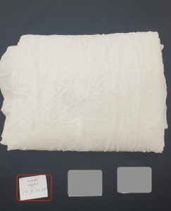 Sharkstooth Scrim piece apx 18'9" x 28'10" FR, White