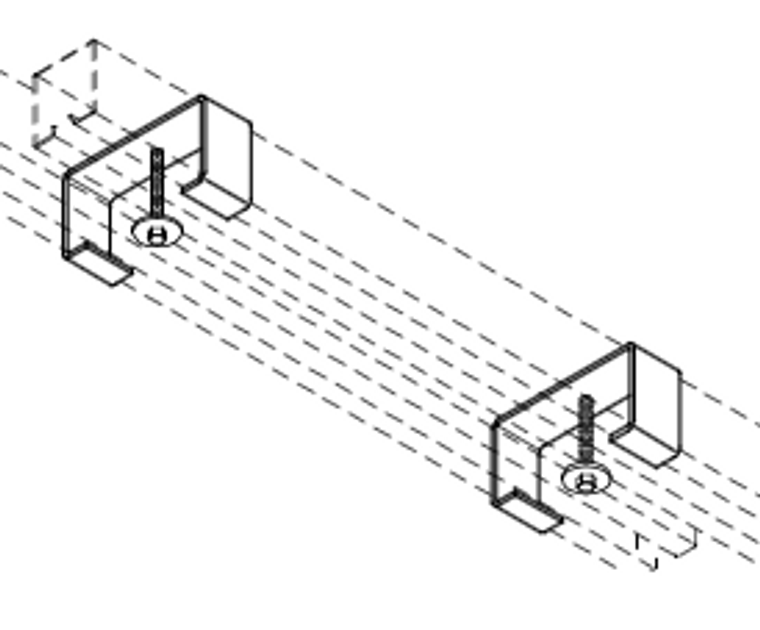 Black Overlap Clamp #405B