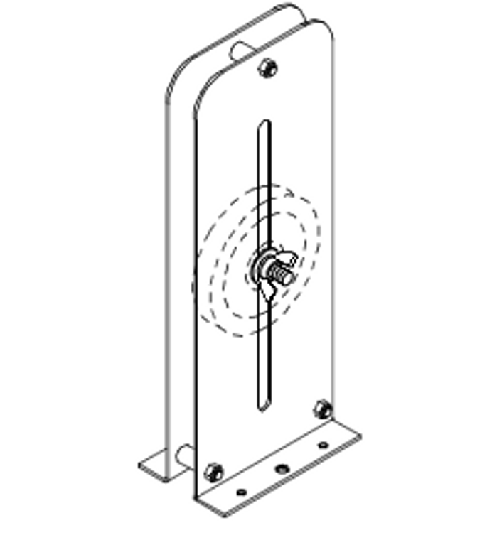 Black Adjustable Floor Block #208