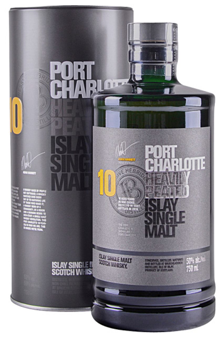 Bruichladdich Port Charlotte Heavily Peated 10 Yr Single Malt Scotch