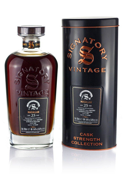 Signatory Macallan 1997 25 Year Cask Strength Single Malt Scotch