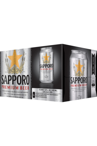 Sapporo Draft 6pk cans - Surdyk's