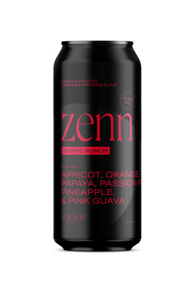 Zenn Tenn 10mg THC Pacific Punch 4pk 16oz cans - Surdyk's
