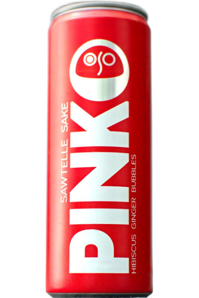 Sawtelle Sake Pink Hibiscus Ginger Bubbles 11.3oz can - Surdyk's
