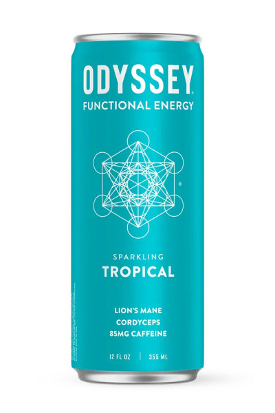 Odyssey Functional Energy Sparkling Tropical 85mg Caffeine single