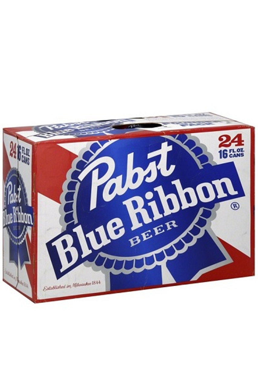 Pabst Blue Ribbon Beer, Pounder Pack, 24 Pack - 24 pack, 16 fl oz cans