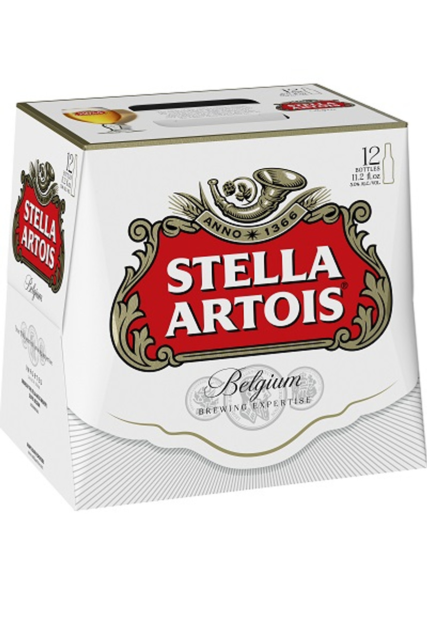 Stella Artois 12oz bottles- 12 pack