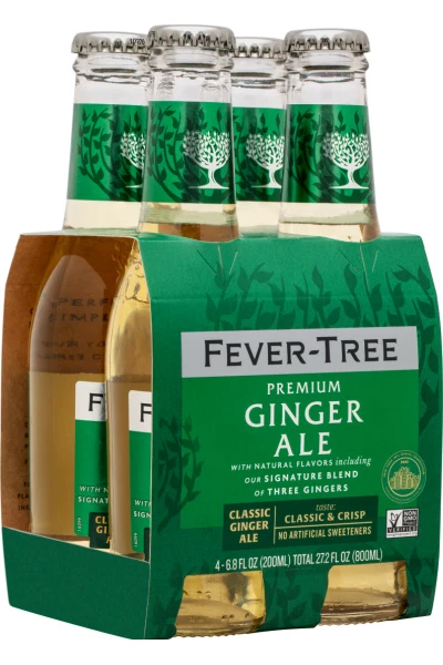 Fever-Tree Ginger Ale 4pk 200mL bottles