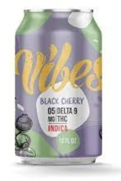 Vibes Black Cherry 10mg THC 12oz 4pk cans - Surdyk's