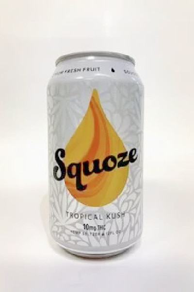 Sociable Cider Werks Squoze Tropical Kush 10mg THC Pineapple, Guava Passionfruit