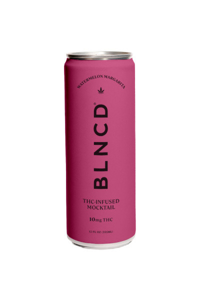 BLNCD Watermelon Margarita THC-Infused Mocktail 10mg THC 4pk 12oz Cans