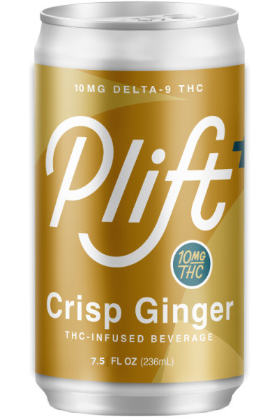 Plift Crisp Ginger 10mg THC 4pk 7.5oz cans - Surdyk's