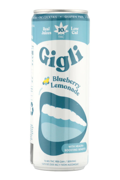 Gigli Blueberry Lemonade 10mg THC 4pk cans Gigli Blueberry Lemonade 10mg THC 4pk cans