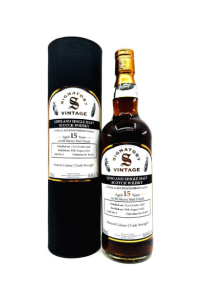 Signatory Auchentoshan 2007 15yr Cask Strength Single Malt Scotch