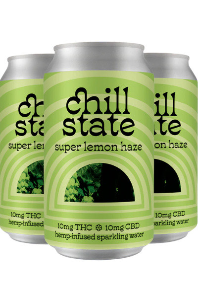 Fair State Chill State Lemon Haze 10mg THC 10mg CBD Sparkling Water 4pk 12oz can