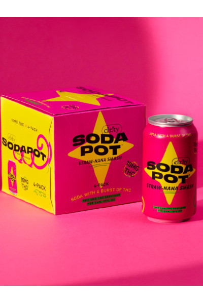 Clr!ty Straw-nana Smash 10mg THC Sodapot 4pk cans