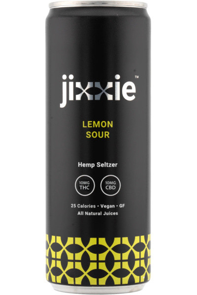 Jixxie 10mg THC Grapefruit Rosemary Seltzer 4pk 12oz cans - Surdyk's