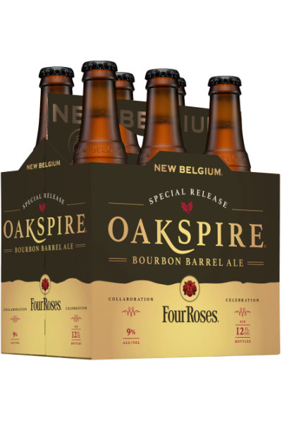 New Belgium Brewing Oakspire Bourbon Barrel Ale 6pk bottles