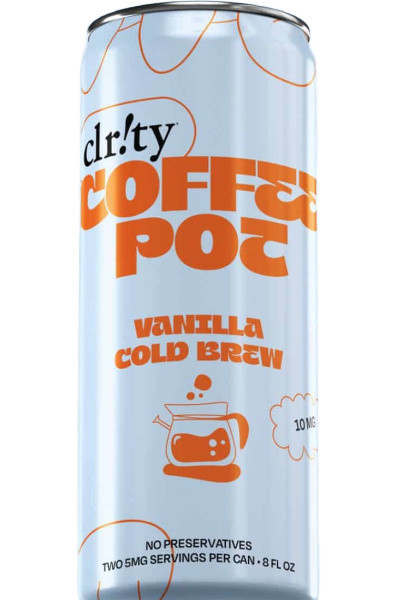 Clar!ty Vanilla Cold Brew Coffee Pot 10mg THC 4pk cans