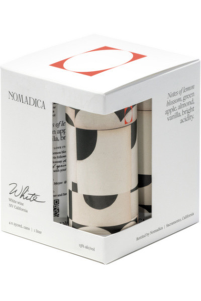 Nomadica White Wine California 250ml 4pk cans
