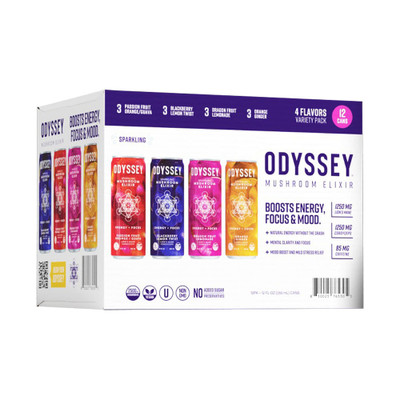 Odyssey Elixir Focus + Energy Variety 12pk 12oz cans