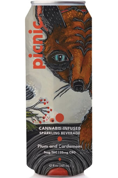 Picnic #2 Plum Cardamom 5mg THC 25mg CBG 4pk cans