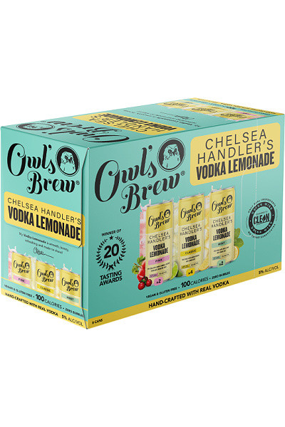 Owl's Brew Chelsea Handler's Vodka Lemonade Variety 8pk 12oz cans