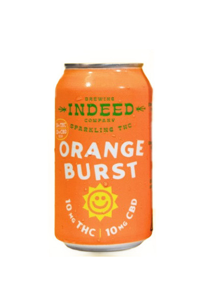 Indeed Orange Burst 10mg THC 10mg CBD 4pk 12oz cans