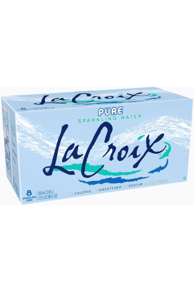 La Croix Pure Sparkling Water 8pk cans