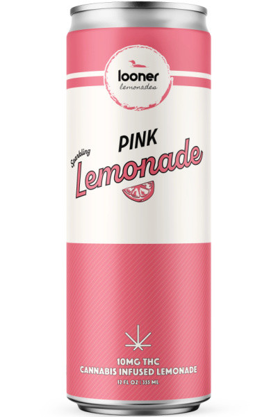 Looner Sparkling Pink Lemonade 10mg Hemp-Derived THC 4pk 12oz cans