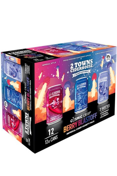 2 Towns Cider Variety Sampler 12pk cans - Surdyk's