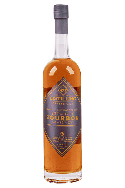 477 Distilling Straight Single Barrel Bourbon Whiskey from Greeley, Colorado