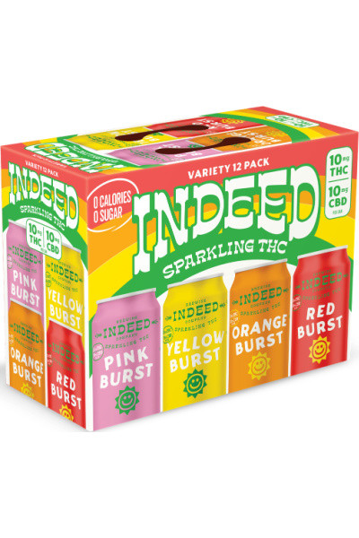 Indeed 10mg THC Burst Variety 12pk cans - Surdyk's