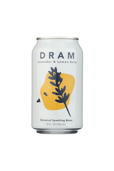 DRAM Lavender & Lemon Balm Adaptogenic Botanical Sparkling Water 4pk 12oz cans