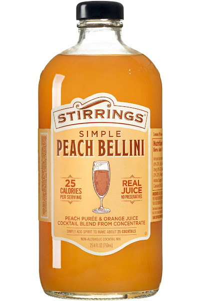 Stirrings Peach Bellini Cocktail Mix 750ml bottle