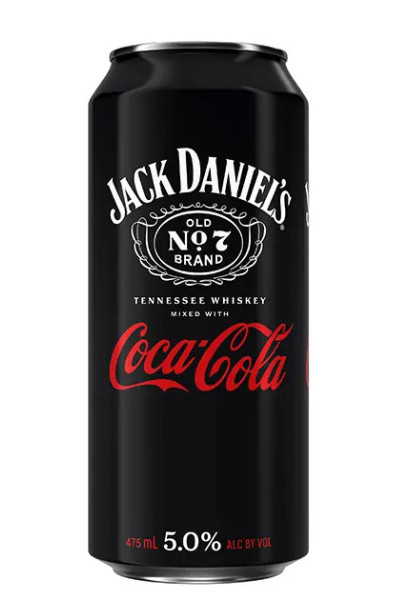 Jack Daniel's Jack & Coca Cola Zero 16oz single can RTD 475ml