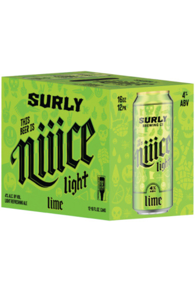 Surly Brewing Co. Niiice Light Lime 12pk 16oz cans - Surdyk's