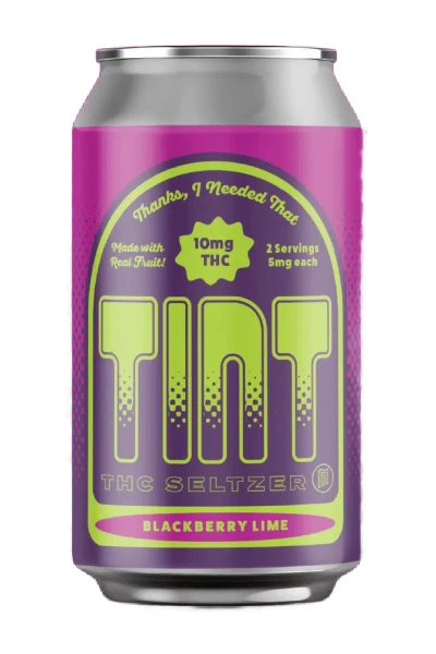 Modist Tint Blackberry Lime 10mg THC Seltzer 4pk 12oz cans