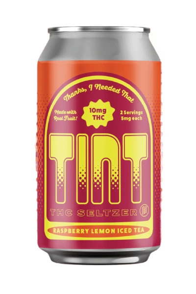 Modist Tint Raspberry Lemon Iced Tea 10mg THC Seltzer 4pk 12oz cans