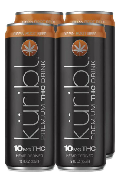 küribl Rippin Root Beer 10mg THC 4pk 12oz Cans