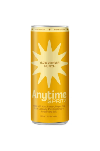Anytime Spritz Yuzu Ginger Punch 355ml single can