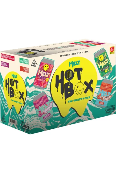 Modist Melt Hot Box 10mg THC Variety 12pk 12oz Cans