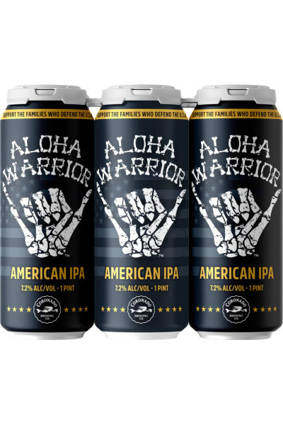 Coronado Brewing Co. Aloha Warrior West Coast IPA 6pk 16oz cans